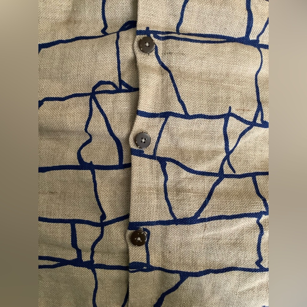 IKEA Burlap Two Pillow Cases 20x19. Excellent Preowned Condition durable materia